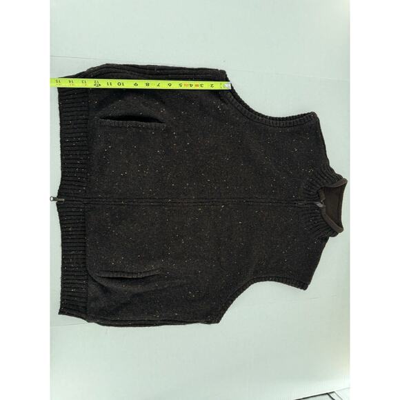 Pendleton Mens Vest Sz L Shetland Wool Reversible Speckled Full Zip Outdoor Work - Picture 7 of 13